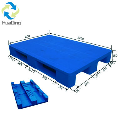 Recyclable HUADING 1200*800 Single Faced Style Euro Plastic Pallet