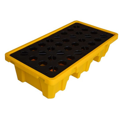 Customer Logo HUADING IBC Spill Pallet Plastic Oil Chemical Spill Pallet for Drums