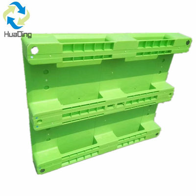 1500kg Dynamic Load Industry Pallet HUADING ISO 9001/14001 Single Face Steel Reinforced EU HDPE Plastic Pallet
