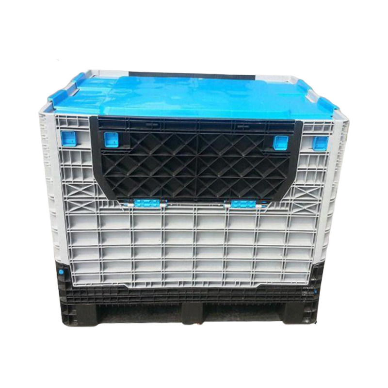 Foldable and Collapsible Plastic Pallet Box 50.00kgs Capacity for Heavy Duty Loading
